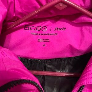 Large Hot Pink Never been worn BCBGlParis Winter Coat